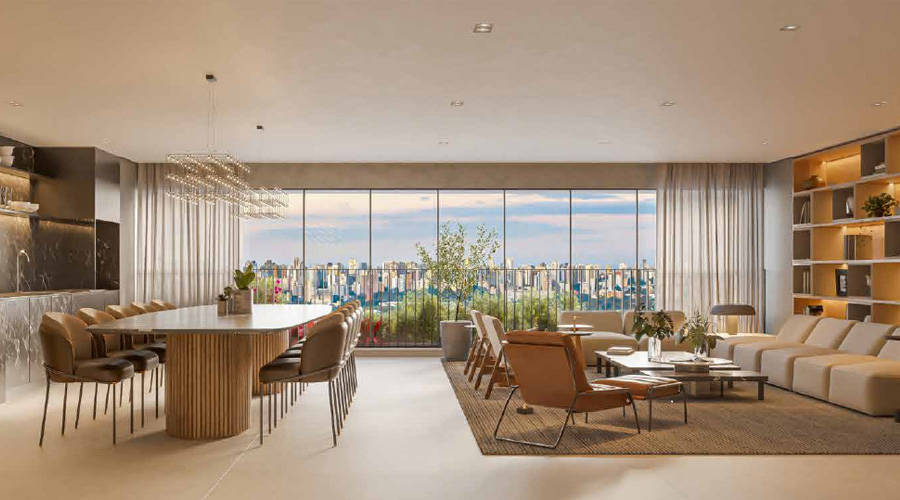 Bosque Vila Nova – Living Apto 237m²
